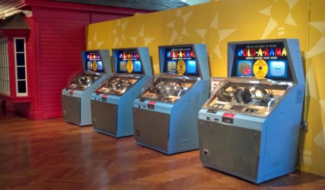 A group of complete Mold-A-Rama machines (used with permission).