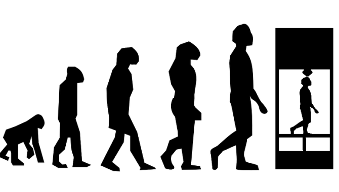 3D Printing Evolution? (art by Doug Mancosky of printingDDD.com)